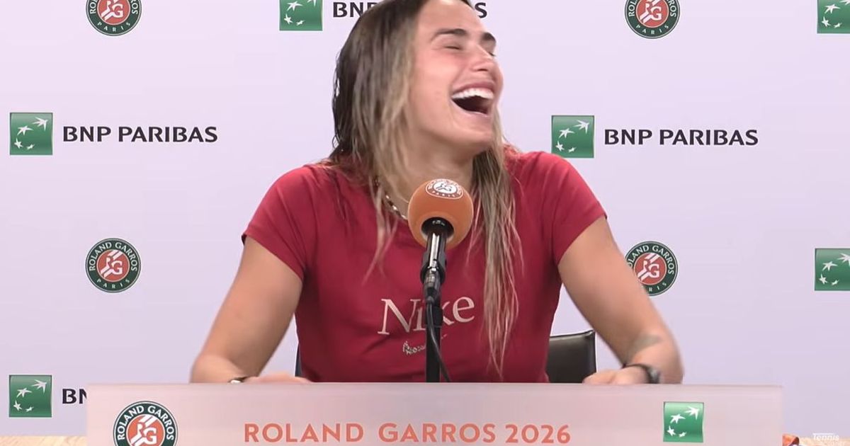 Sabalenka, Djokovic'i taklit etti ve basın toplantısında show yaptı