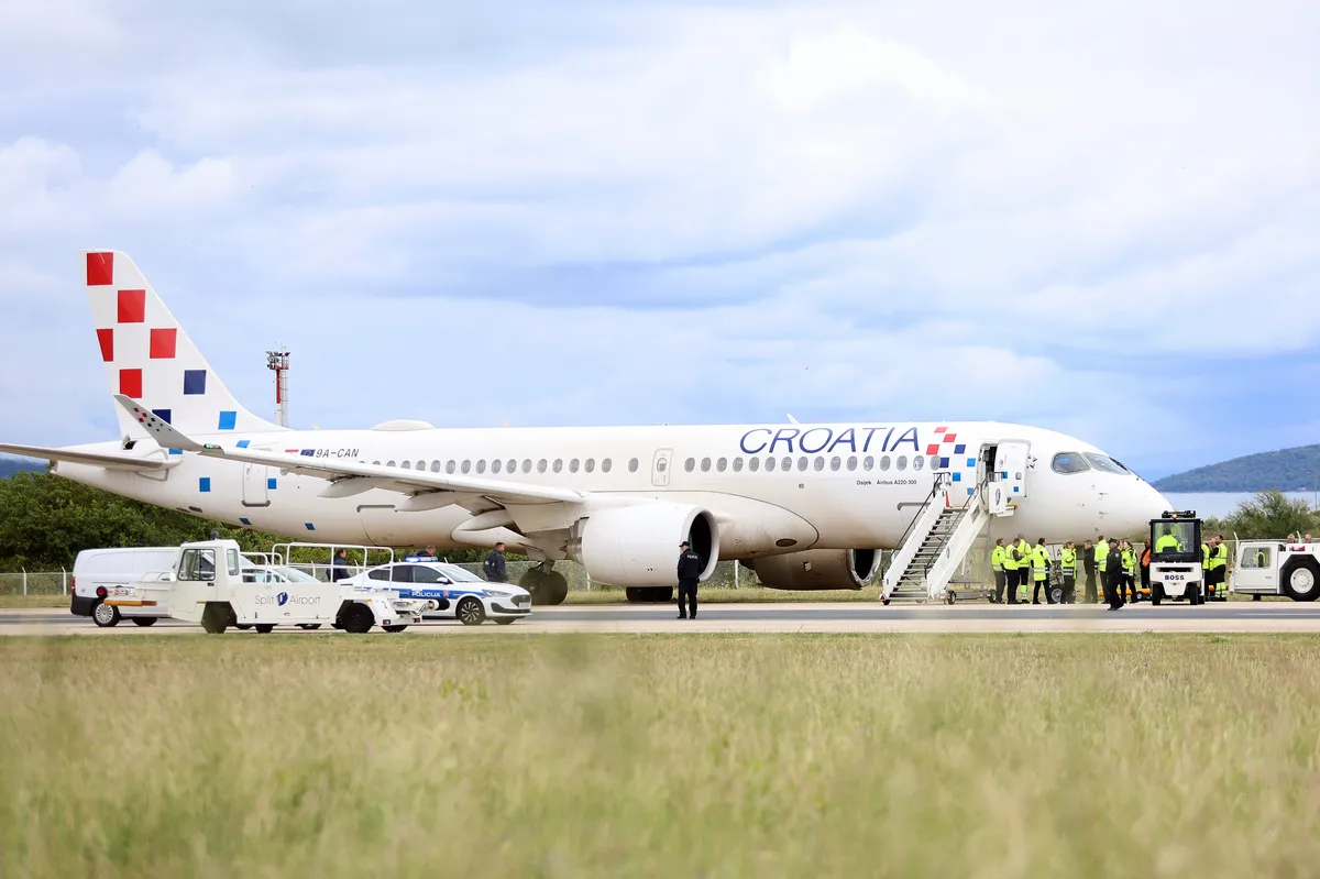 Split'teki Croatia Airlines Olayında Dramatik Bir Video Açıldı