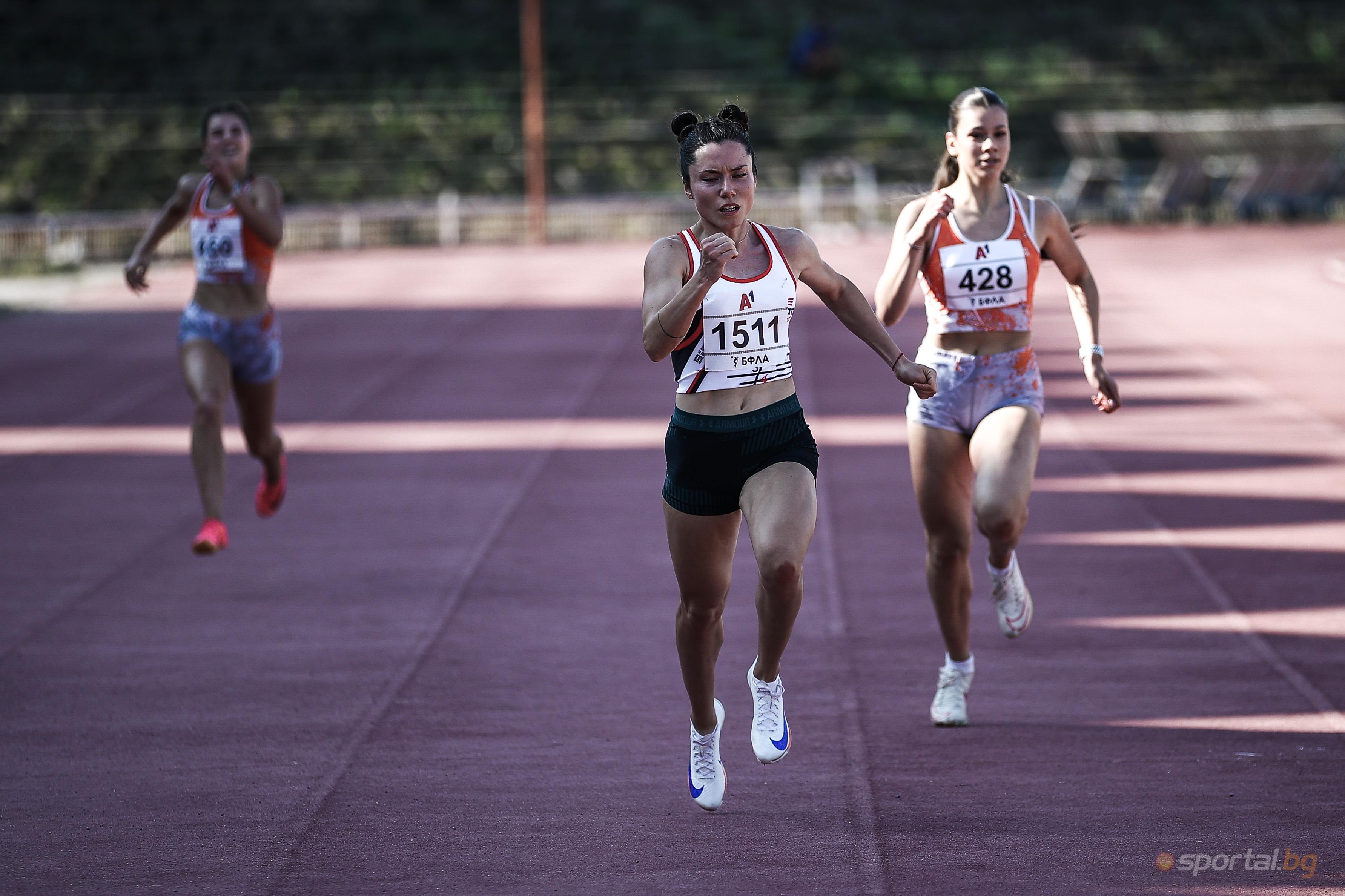 Deva-Maria Dragieva ve Styliyan Panay 400 m'da 1. Sıradan, Martin Balabanov 800 m'da