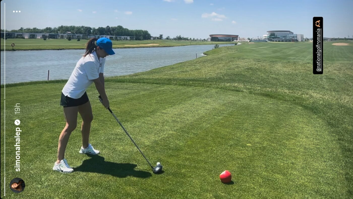 Simona Halep huzurunu buldu: Golf sahasındaki yeni tutkusu