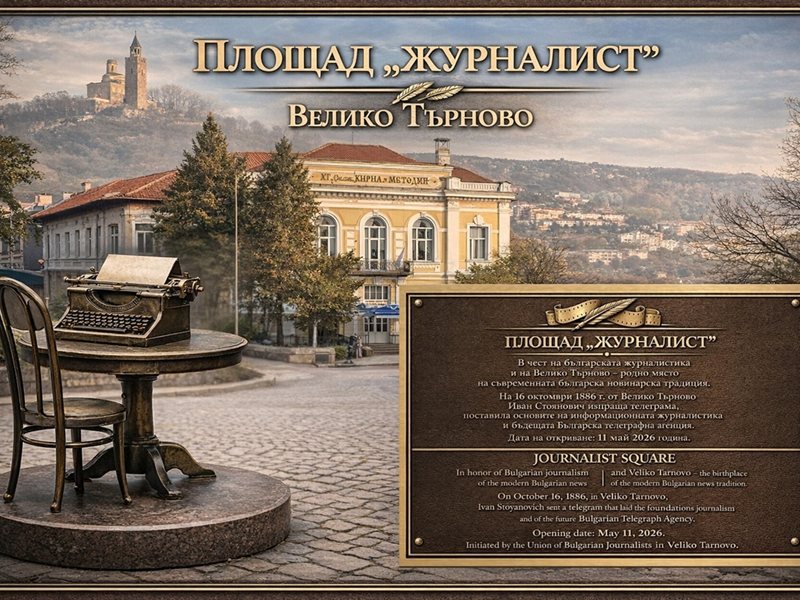 140 Yıllık Nota İsimli Etkinlik Canlanıyor: Veliko Tarnovo'da "Gazeteci" Meydanı Açıldı