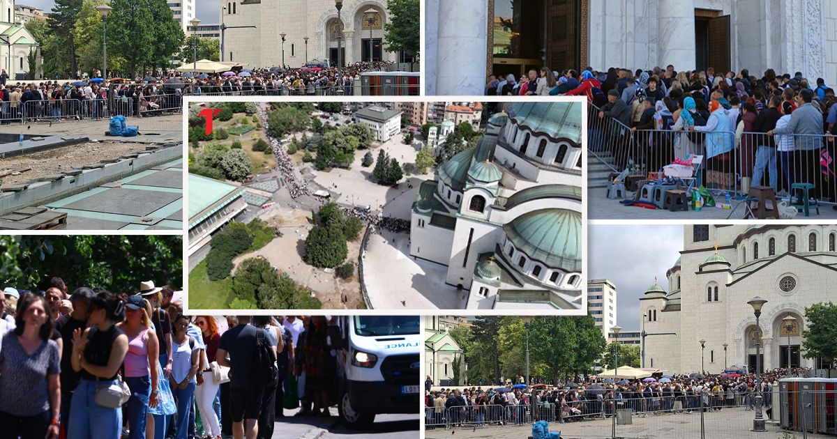 Bakire'nin Kuşağı'nın ayrılışı için Belgrad'da eşi görülmemiş kalabalıklar