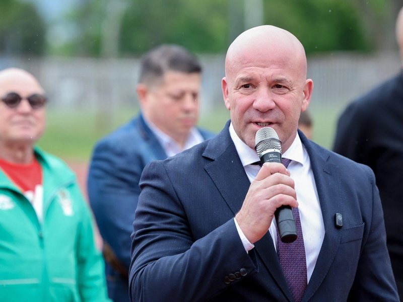 Bulgar Spor Bakanı Keriazov Bulgar Spor Günü'nde Ulusal Spor Akademisine Katıldı
