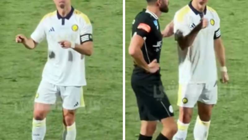 Ronaldo "Messi!" Sesleriyle Teatral Bir Gestle Yanıt Verdi