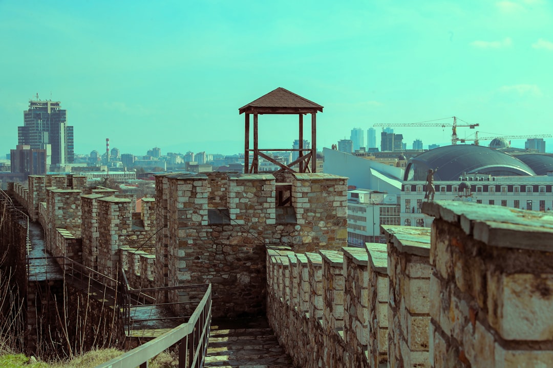 Skopje Macedonia Kale Fortress panoramic view