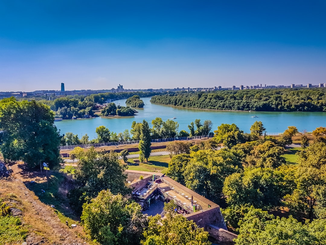 Kalemegdan Park Belgrade green lawns historic ruins panoramic view