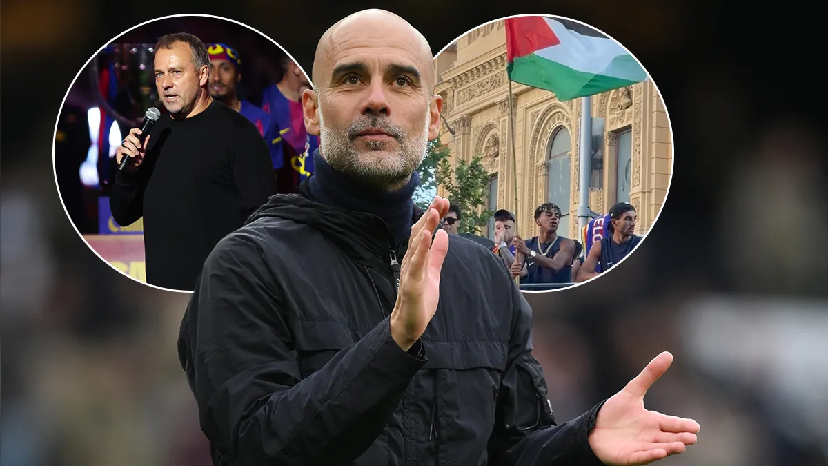 Lamine Yamal'in Filistin Bayrağı Gösterisi Sonrası Pep Guardiola Destek Verdi