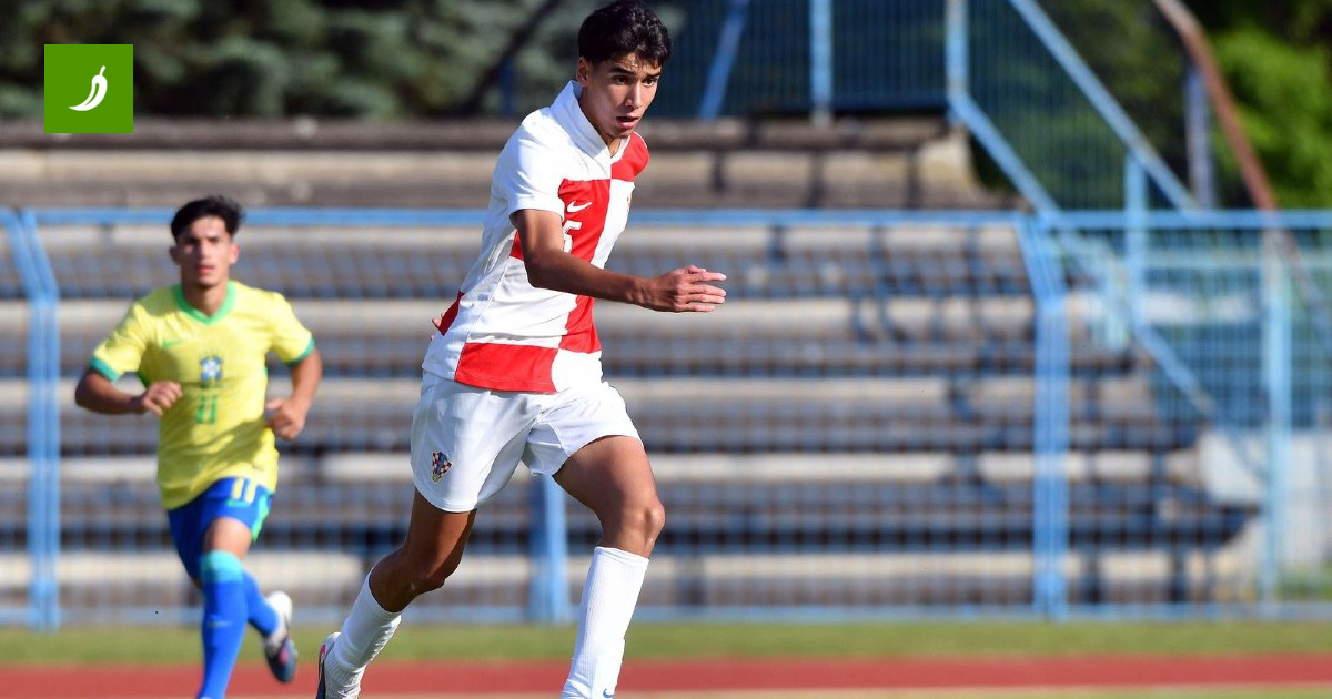 Eduardo da Silva Küçük Kroşak Takımı'nın Brezilya ile Oyununu Gözlemliyor