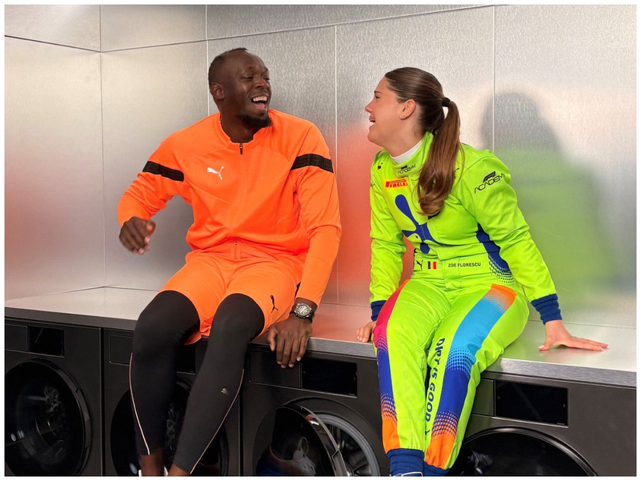 17 Yaşında Romanya'dan Zoe Florescu Potolea, Usain Bolt ile F1 Academy Global Kampanyasında Yolcu