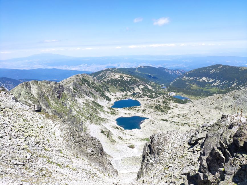 Rila Mountain Bulgaria Musala summit rocky terrain hikers