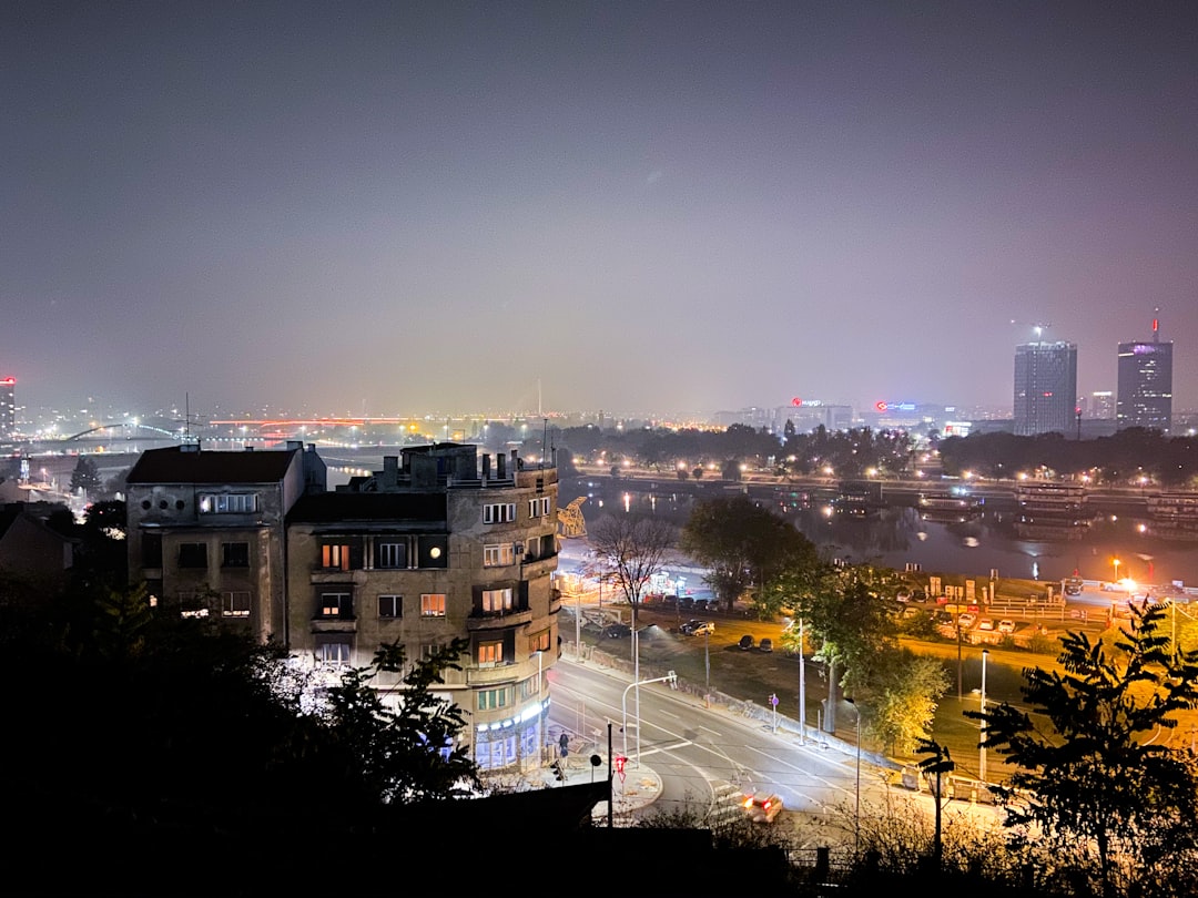 Belgrade nightlife street scene Sktanja night