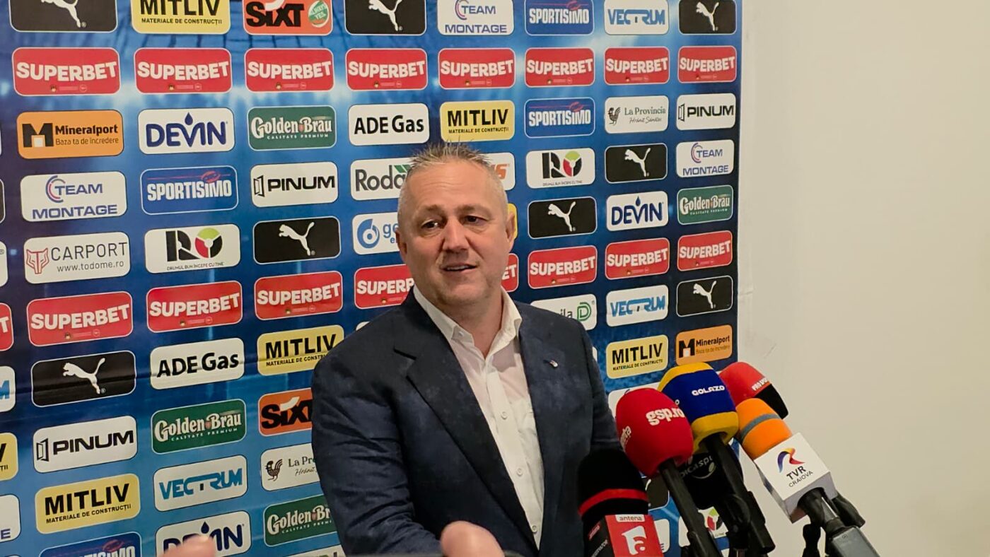 Mihai Rotaru Craiova'nın İlk Başarıdan Sonra Büyük Bir Transfer Kampanyası Planlıyor