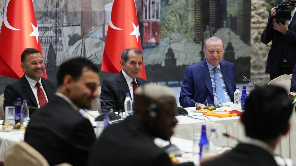 Başkan Erdoğan Süper Lig şampiyonu Galatasaray'ı kabul etti