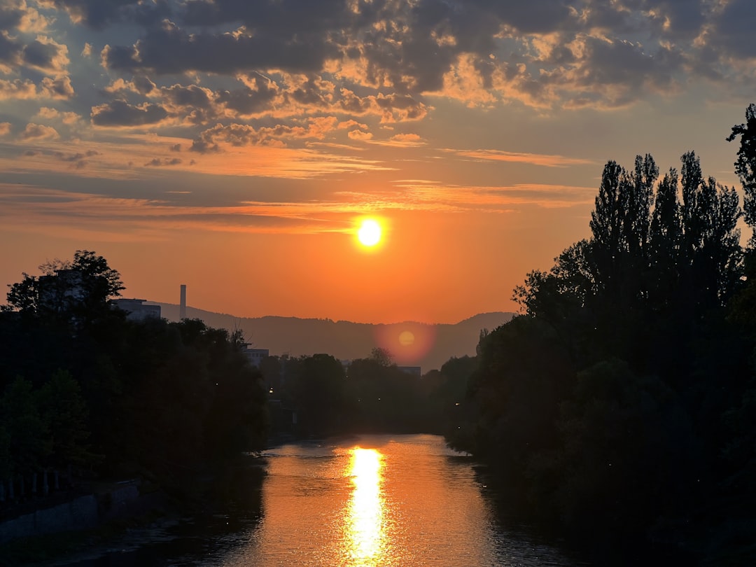 Vrbanja River Banja Luka willow trees riverbank