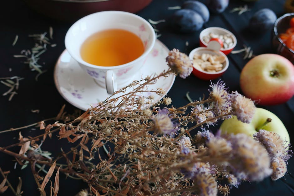 Trayak tea Bulgaria herbal tea cup mountain view