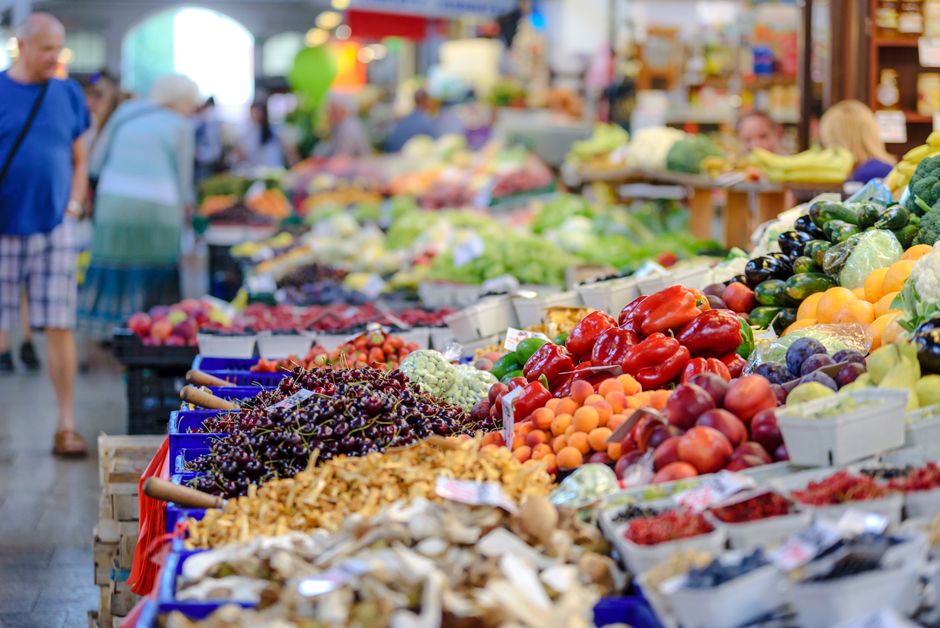 Kranjska Gora Slovenia local market fresh produce traditional food stalls