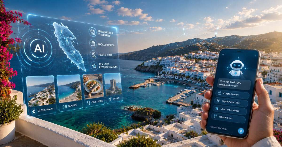 Andros, Yunanistan'ın İlk AI Tur Rehberi ile Öncü
