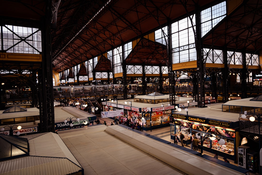 Great Market Hall Budapest goulash sausage food stalls