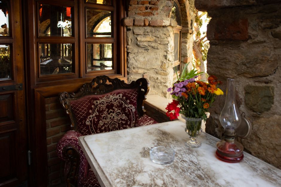 Kod Vuleta Sarajevo outdoor seating traditional decor