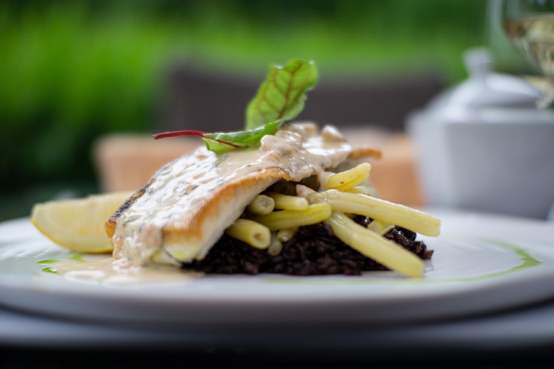 Black Risotto Montenegro squid ink grilled fish