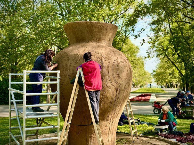 May 24 için Gençlik Parkı Vasesi 35.000'den Fazla Çiçekle Dekore Edilecek